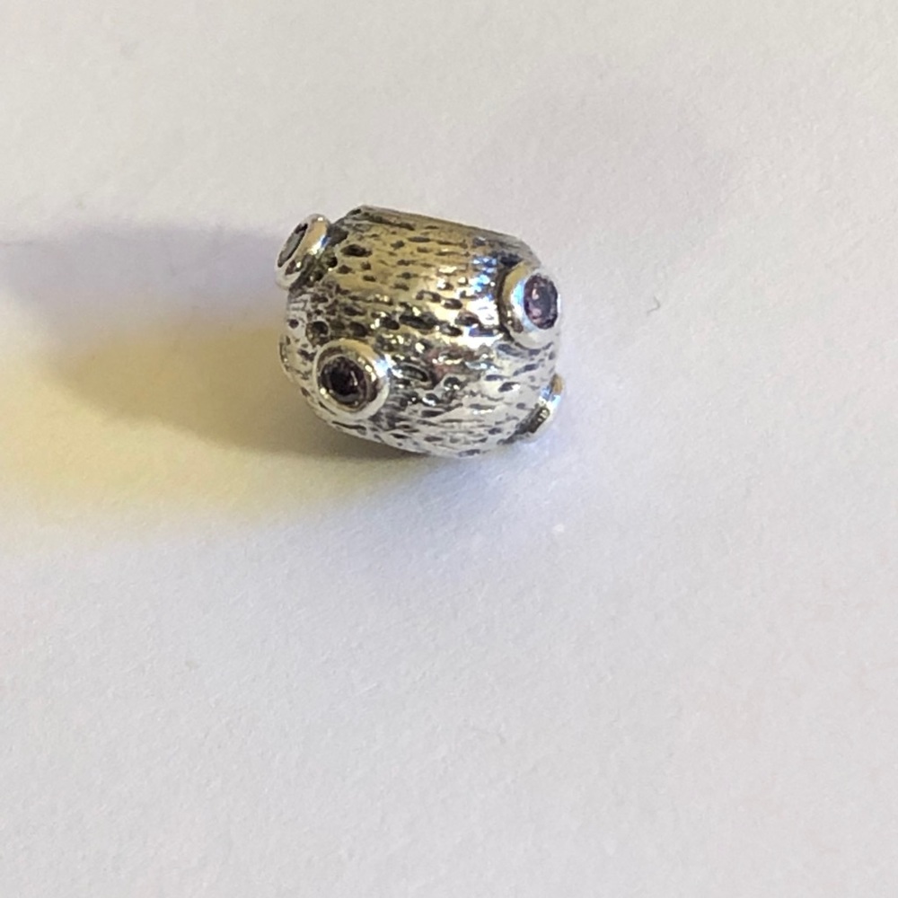 Retired Authentic Pandora Pink Amethyst Moonscape Charm